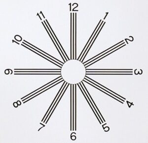 Astigmatism Clock dial test